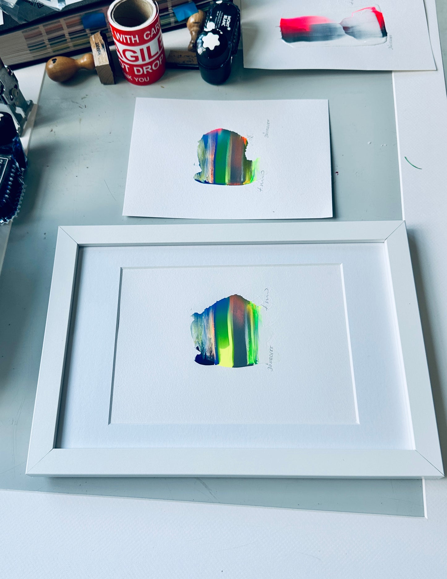 SAMSTAGS / 24 X 33 CM GERAHMT