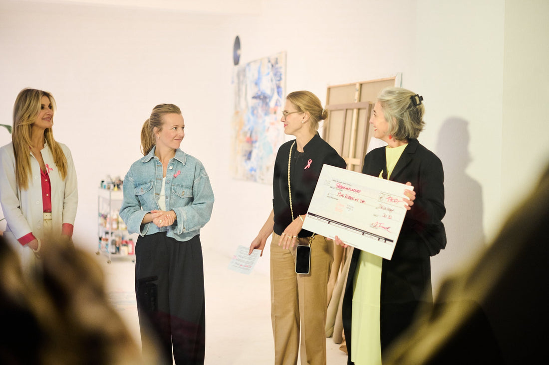 brustkrebsmonat pink October atelier studio veranstaltung pink ribbon loccitane Simone perrele kallrath kallart