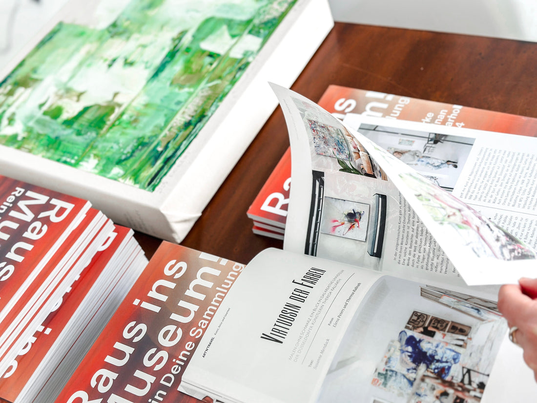 Art Magazin Bericht Artikel Porträt Kühnster Gespräch Besuch im Atelier Theresa Kallrath Düsseldorf Female Artist Scandi Style modern bunt museum Artshow travel art kunst svensk