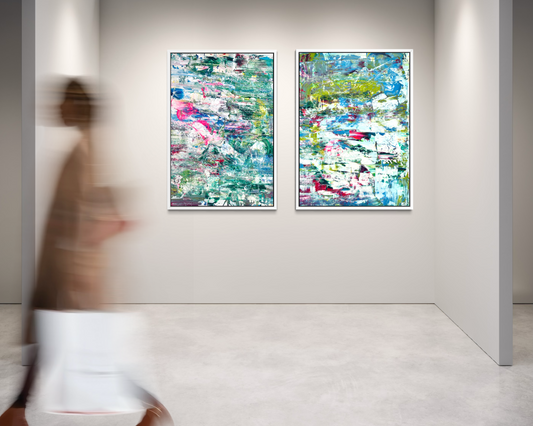 Theresa Kallrath Ausstellung Vernissage Kunst Art Show farbstarke bunte Kunst Art Cologne nrw gallery kallart