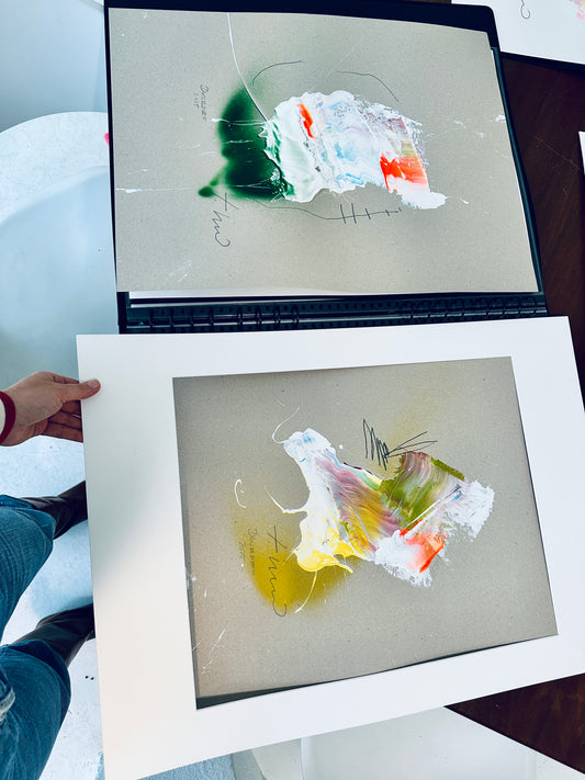 SONNEN WANDERUNG / 50 X 70 CM GERAHMT