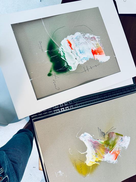 MATSCH WEG / 50 X 70 CM GERAHMT