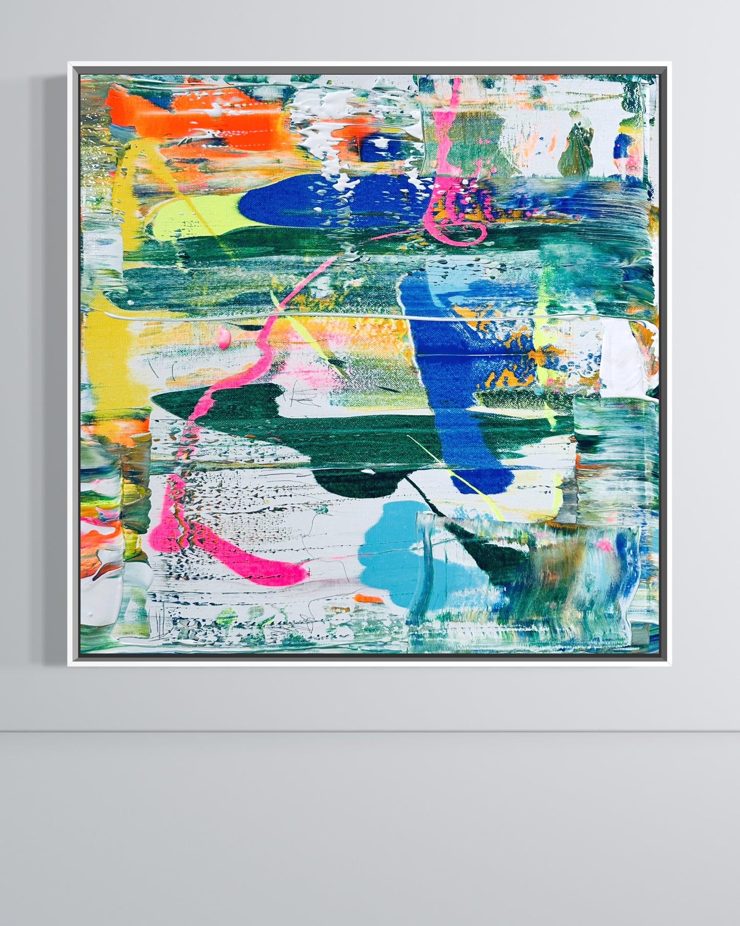 PURPLE RAIN / 40 X 40 CM LEINWAND