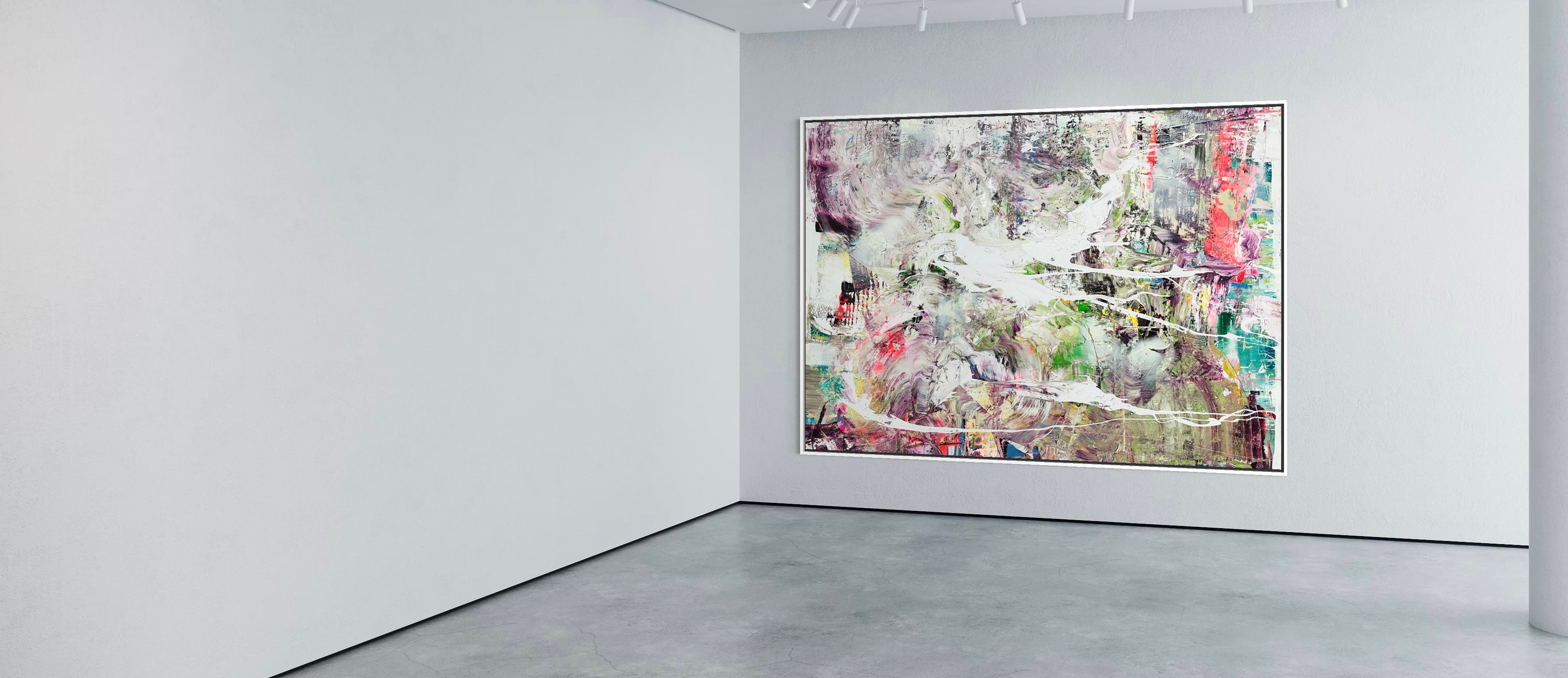 In meiner Art Collection zeige ich Ihnen eine kuratierte Auswahl meiner Scandi Abstract Art aus Düsseldorf – Leinwandarbeiten, Farbstudien und Drucke, die Sie online im Portfolio entdecken, bei einem Studio-Besuch erleben oder in aktuellen Ausstellungen sehen können.
Ich male Vollzeit, denke in Farbe Halbzeit – und lasse dabei Schwarz weg.