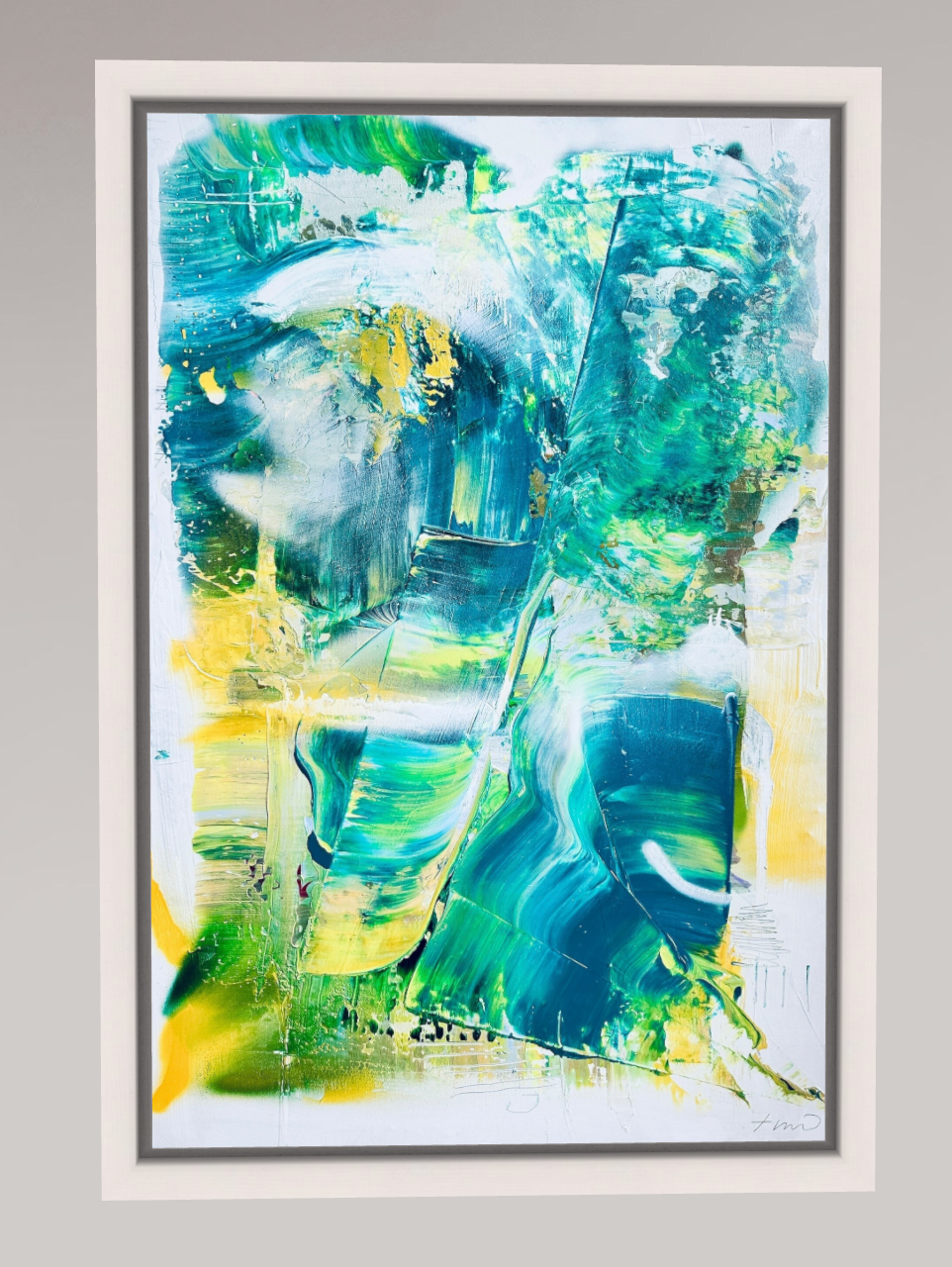 GREEN LINE - ALU DIBOND FRAMED